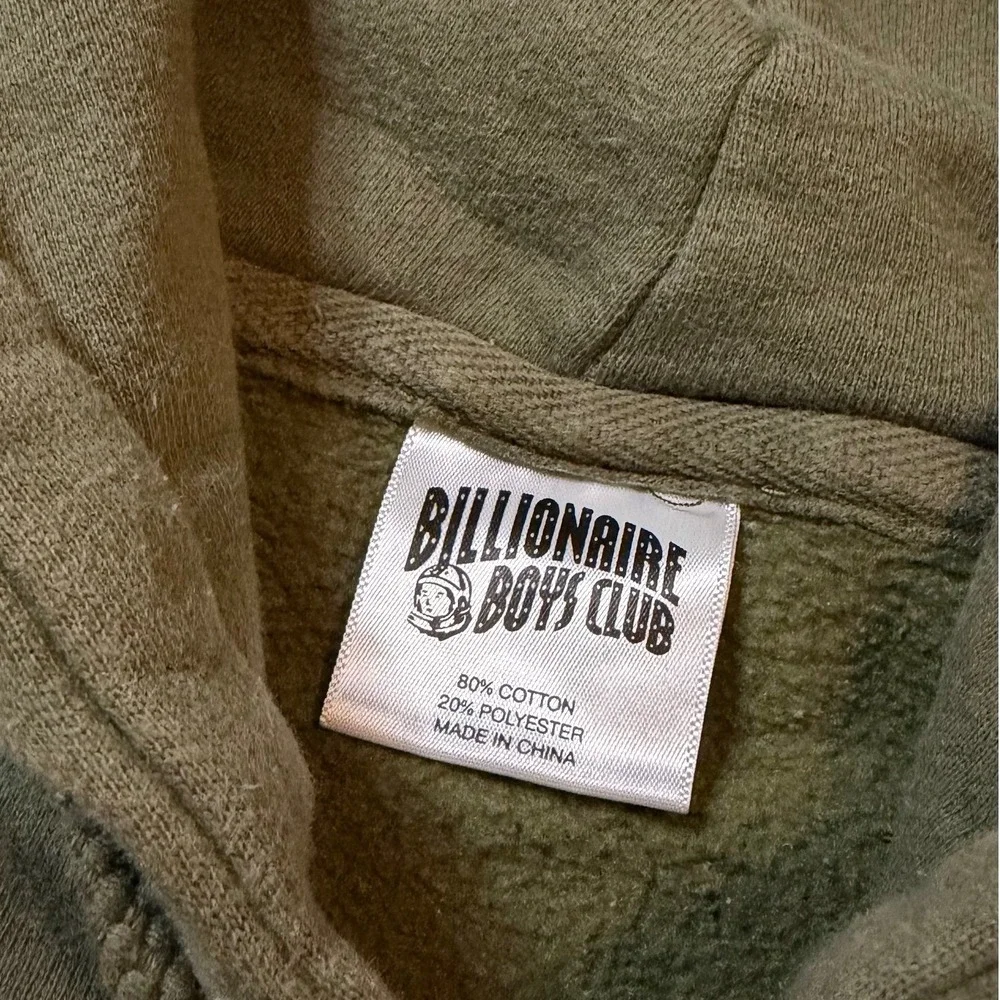 Billionaire Boys Club x Soulection 2018 Worldwide Hoodie Olive Green size XL BBC